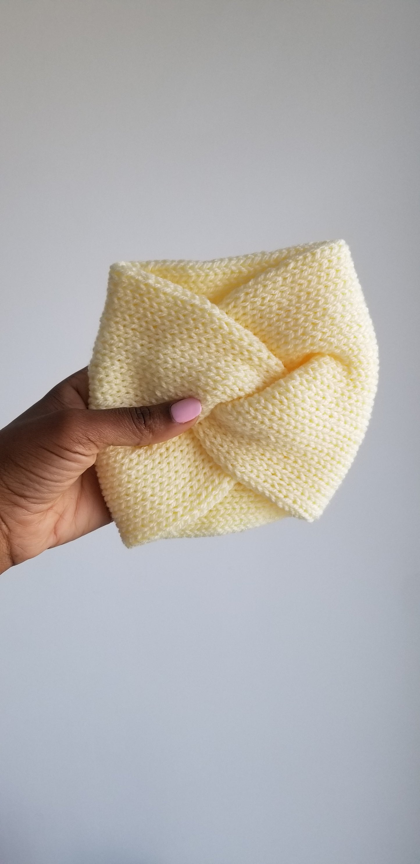 Luxury Cream Headband-Winter Turbans-Knitted And Handmade-Ear warmers | Irit Gordon Design