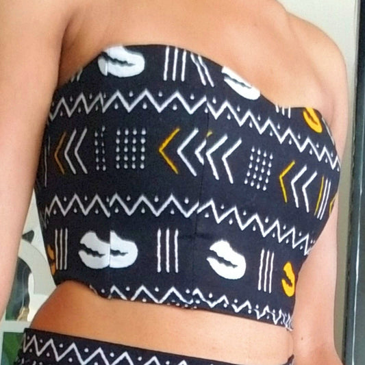 The Ashanti Corset Cropped Top | Irit Gordon Designs