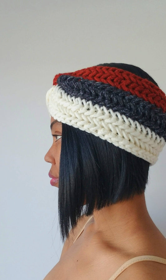 knit Headband Ear Warmer-Multi colors-Pick your color- Warm twisted chunkyturban